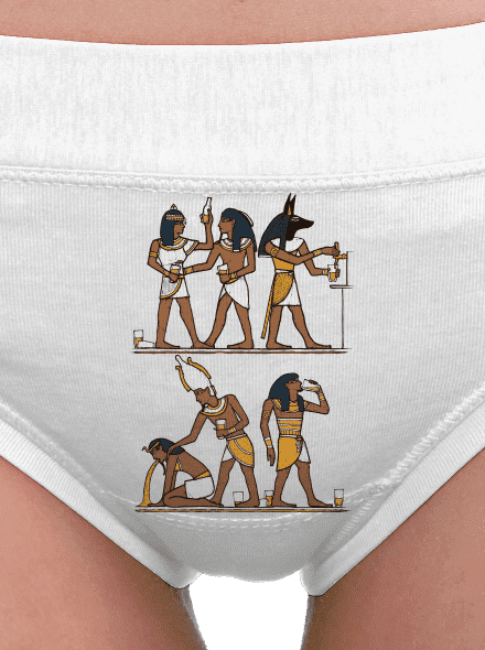 Egyptská párty dámské kalhotky White