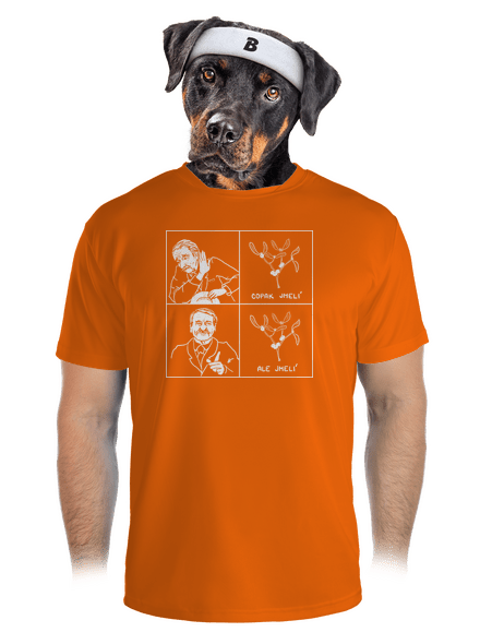 Cimrman: Copak jmelí pánské sportovní tričko Neon Orange