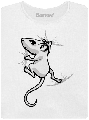 Myšák dámské tričko s lemem White