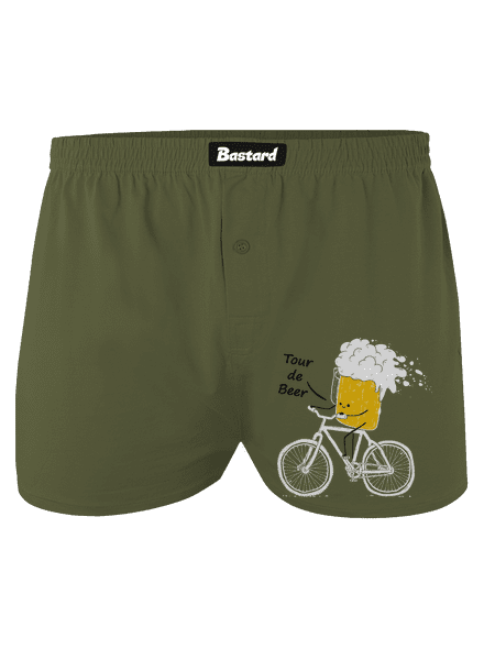 Tour de beer pánské trenky Khaki