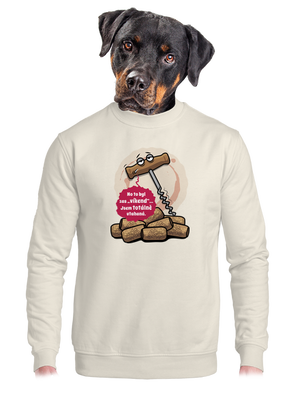 unisex mikina bez kapuce