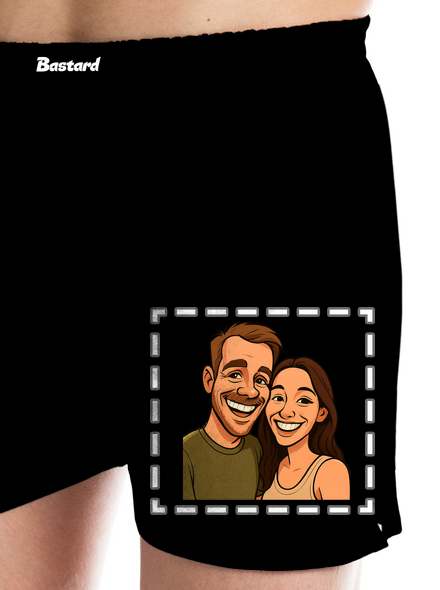 Karikatura z vlastní fotky pánské trenky Black