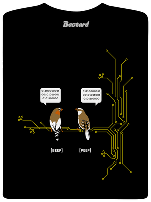 Beep and Peep pánské dlouhý rukáv Black