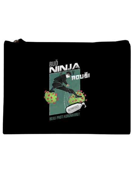 Ninja v rouši taštička Black