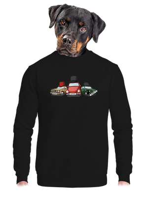 unisex mikina bez kapuce