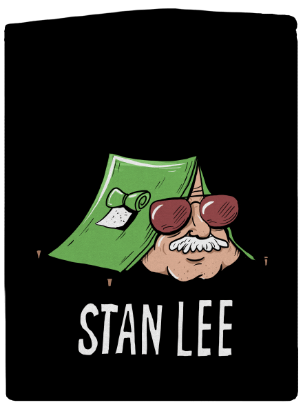 Stan Lee pánská mikina na zip Black