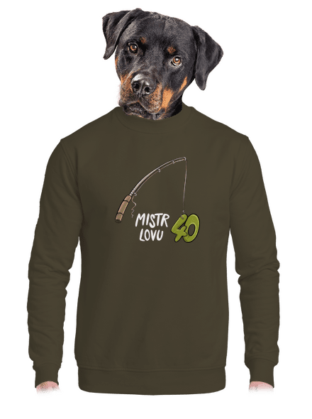 Narozeninový mistr lovu unisex mikina bez kapuce Urban Khaki