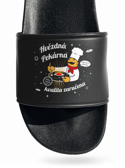 Hvězdná pekárna pantofle Black