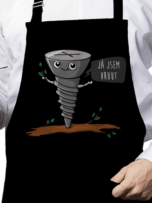 Já jsem Vruut zástěra Black