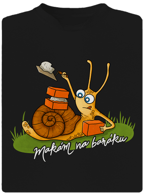 Makám na baráku pánské sportovní tričko Black