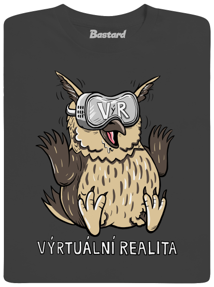 Výrtuální realita pánské tričko Dark Grey