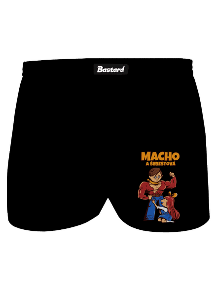 Macho a Šebestová pánské trenky Black