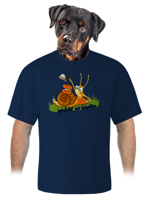 Makám na baráku unisex tričko oversized Midnight Blue