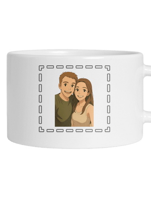 Ghibli efekt z vlastní fotky hrnek makronka White