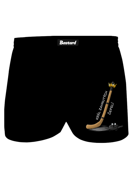 Král zahnutých čepelí - hokej pánské trenky Black