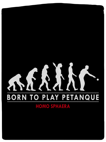 Born to play petanque dámská mikina na zip Black