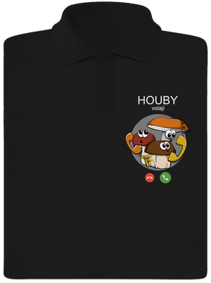 Houby volají pánská polokošile Black