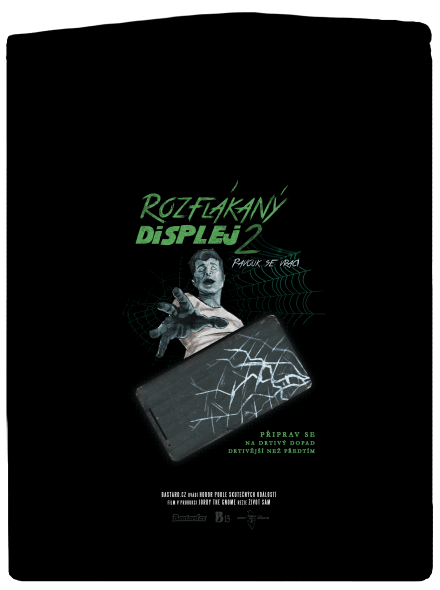 B13: Rozflákaný displej dámská mikina na zip Black