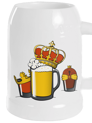 Tři králové půllitr White