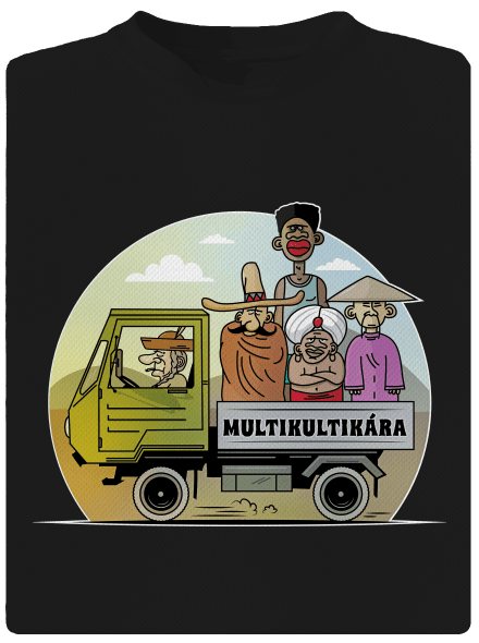 Multikultikára dětské sportovní tričko Black