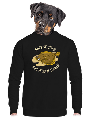 unisex mikina bez kapuce