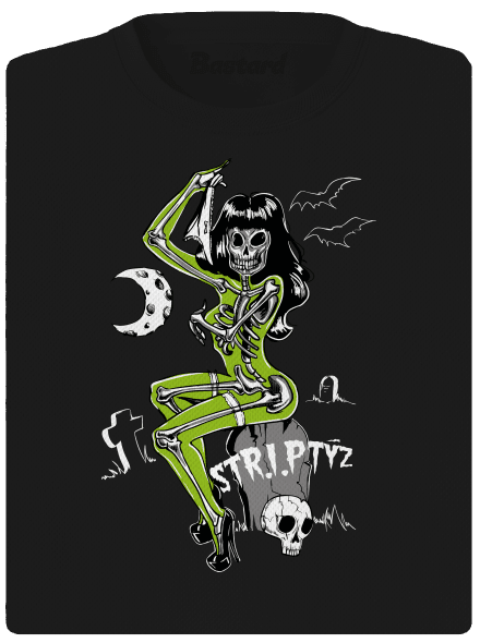Striptýz dámské sportovní tričko Black