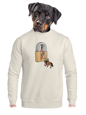 unisex mikina bez kapuce