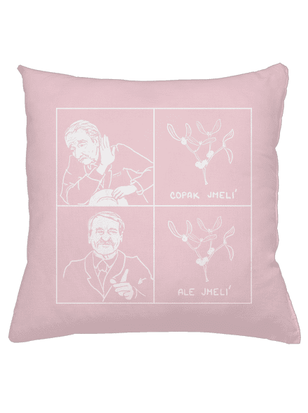 Cimrman: Copak jmelí polštář Light Pink