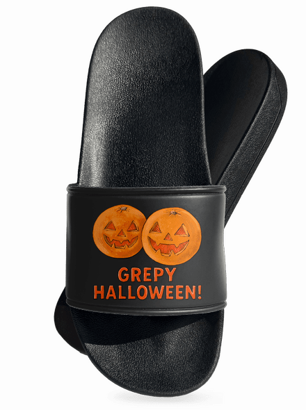Grepy Halloween pantofle Black