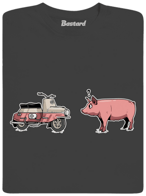 Praseta pánské tričko Dark Grey