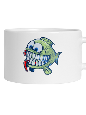 Hladová rybka hrnek makronka White