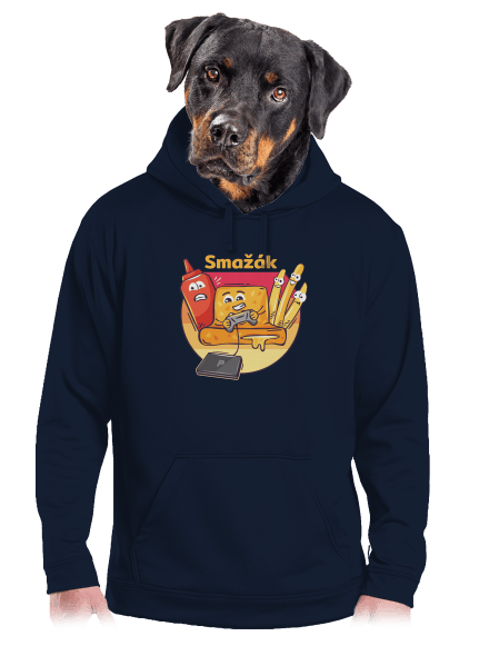Smažák pánská mikina klokanka Navy