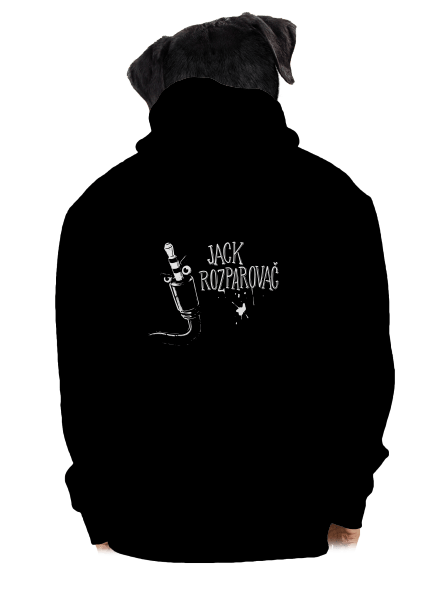 Jack Rozparovač pánská mikina na zip Black