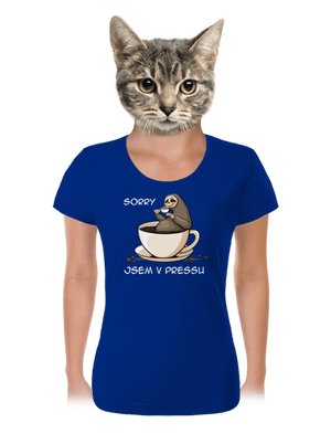 V pressu dámské tričko Royal Blue Mal