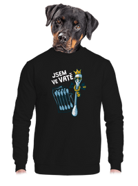 unisex mikina bez kapuce