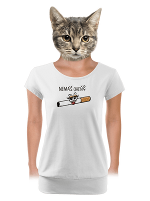 Cígo a oheň dámské tričko s lemem White