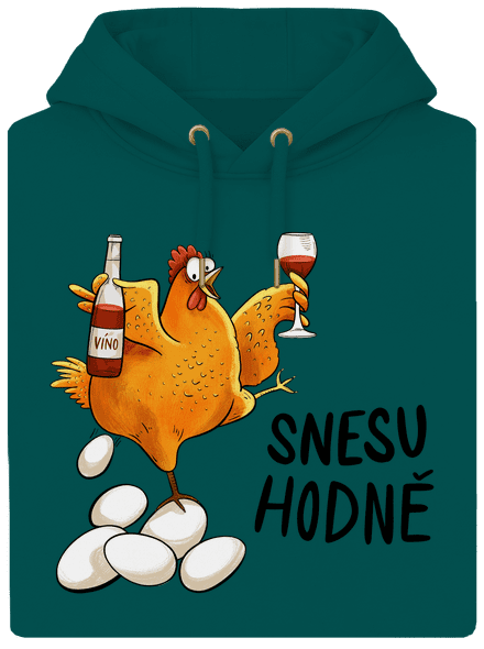 Snesu hodně unisex mikina premium Emerald Green