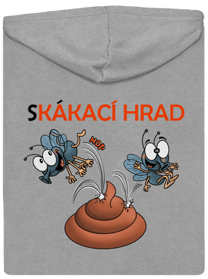 Skákací hrad pánská mikina na zip Light Melange