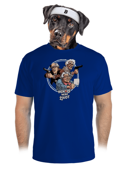 Penze nebo život pánské sportovní tričko Royal Blue Mal