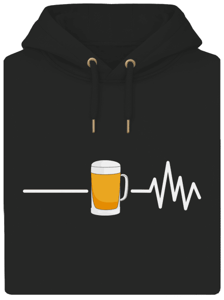 Beer help unisex mikina premium Dark Black