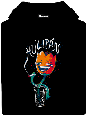 Hulipán pánská mikina klokanka Black