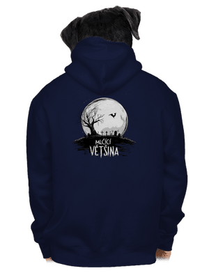 Mlčící většina pánská mikina na zip Navy