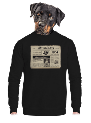 Věštecké listy unisex mikina bez kapuce Black