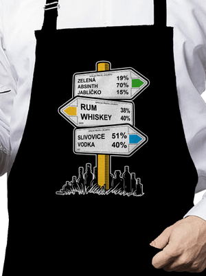 Rozcestník zástěra Black