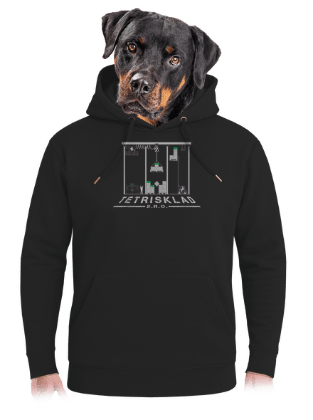 Tetrisklad unisex mikina premium Dark Black