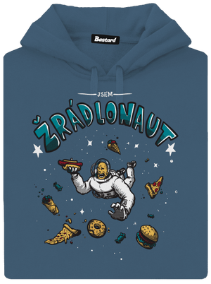 Žrádlonaut dámská mikina klokanka Denim