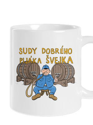 Sudy dobrého pijáka Švejka klasický hrnek White