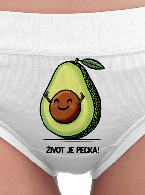 Život je pecka dámské kalhotky White