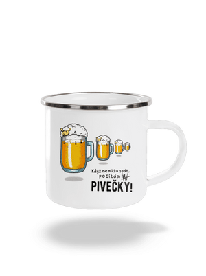 Pivečka plecháček White