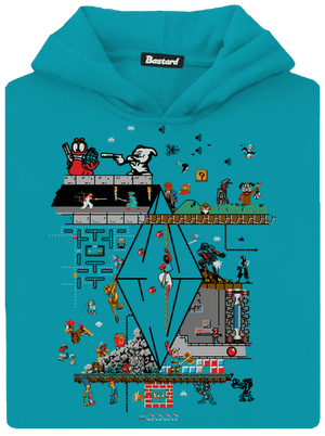 Zapaříme dětská mikina klokanka Hawaiian Blue